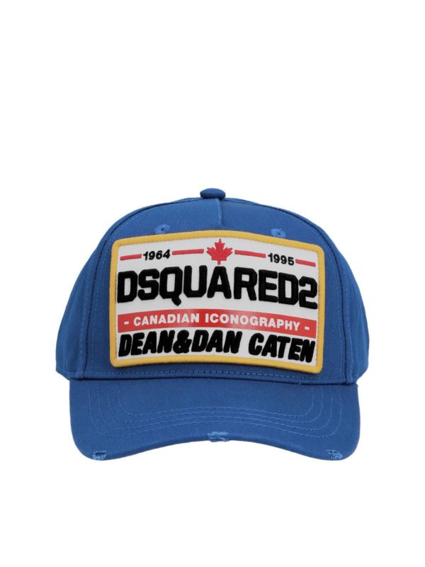 Hats & caps Dsquared2 - Baseball cap in blue - BCM035505C3072 | iKRIX.com