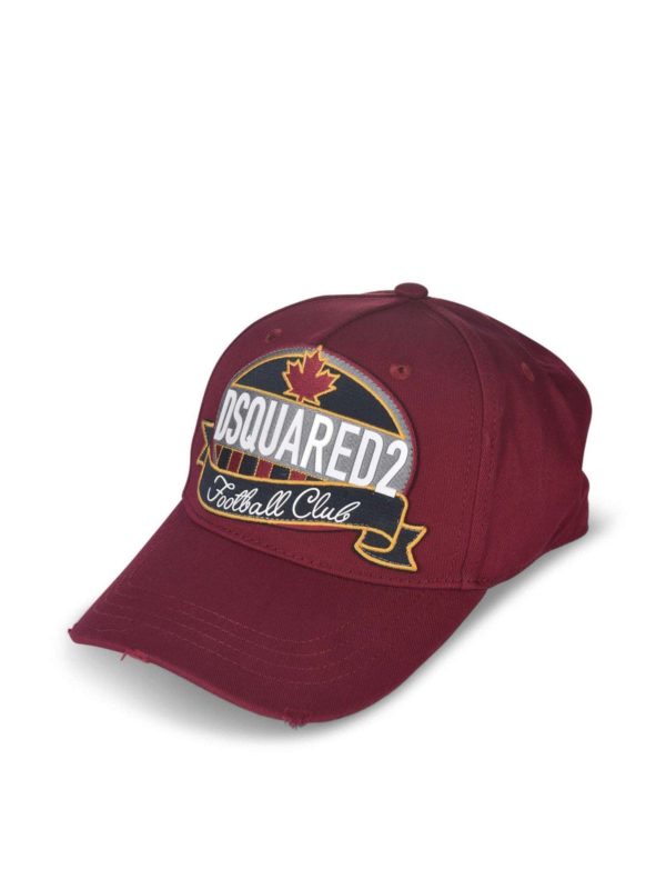 Dsquared Football Club cap in red 