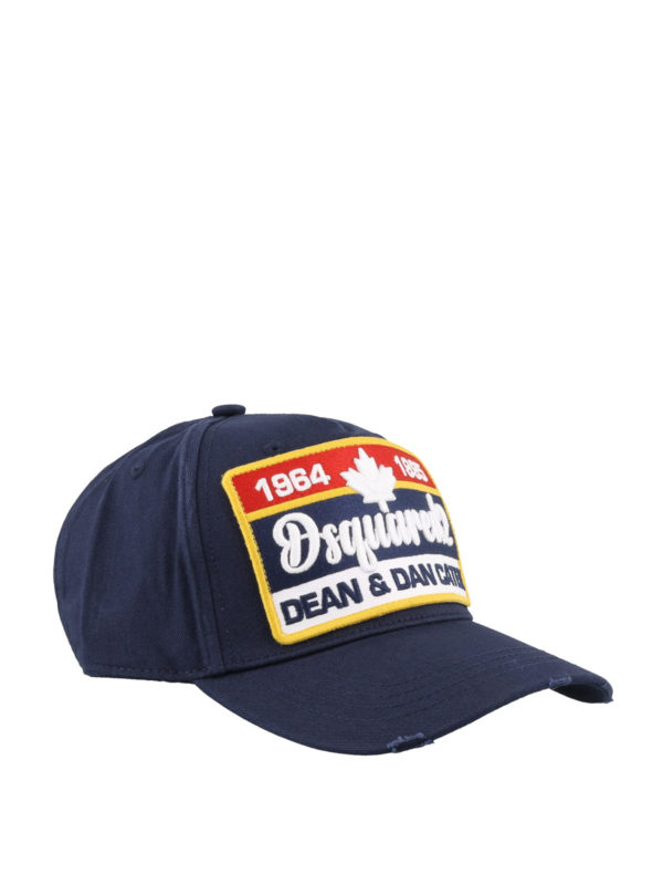 Hats \u0026 caps Dsquared2 - Logo patch blue 