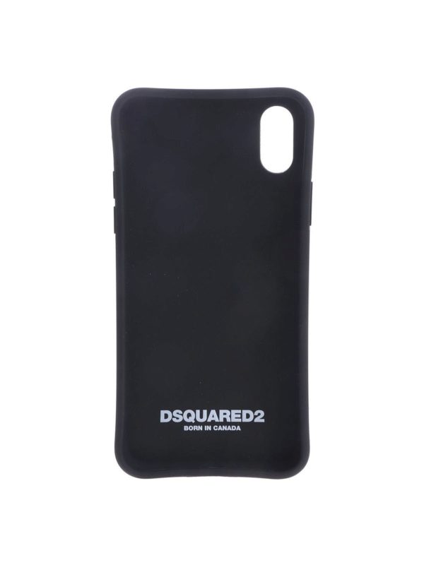 Wafel Zo veel Geplooid Cases & Covers Dsquared2 - Black Icon cover for iPhone X -  ITM005155000001M063