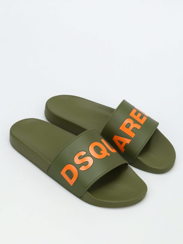 Isaac En belegd broodje Sandals Dsquared2 - Dune slide rubber sandals - FF101172M1047 | iKRIX.com