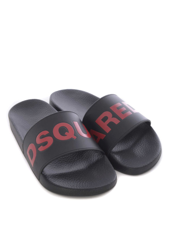 Con Fascia Logo Estate Ikrix Sandali Aperti Dsquared2 Neri YI6b7yvfgm