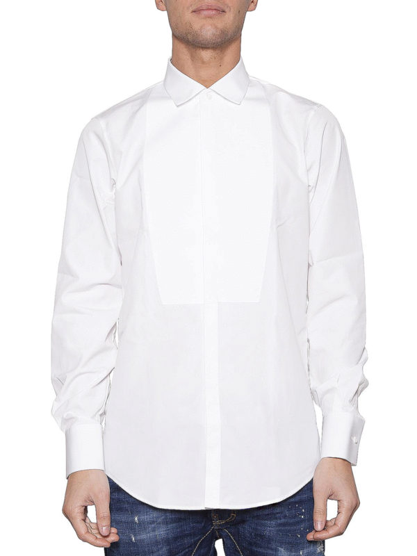 Cotton formal tuxedo shirt 