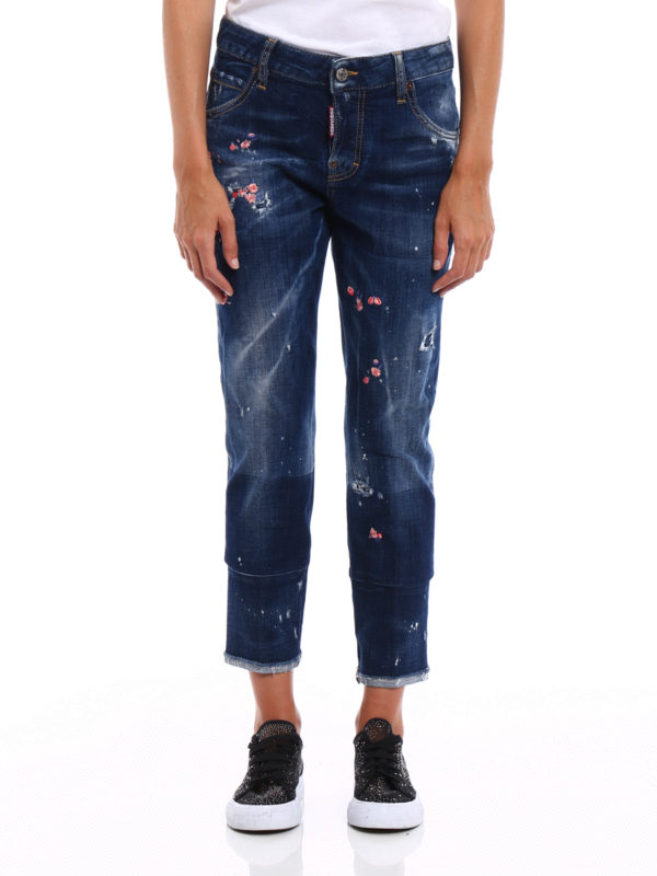 women's embroidered jeans sale