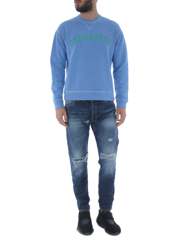 dsquared2 blue sweatshirt