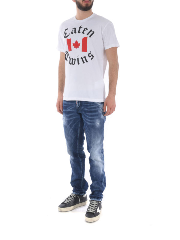 تی شرت Dsquared2 - Caten Twins print 