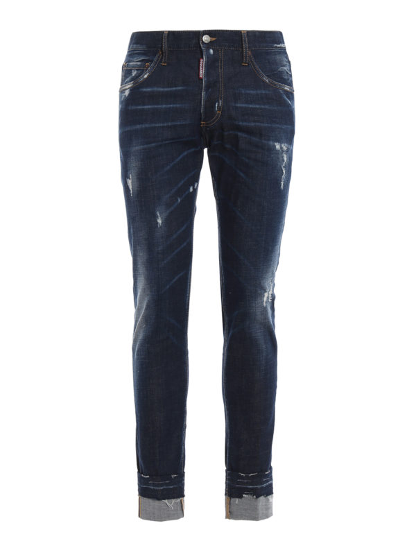Skinny Jean dark wash denim jeans 