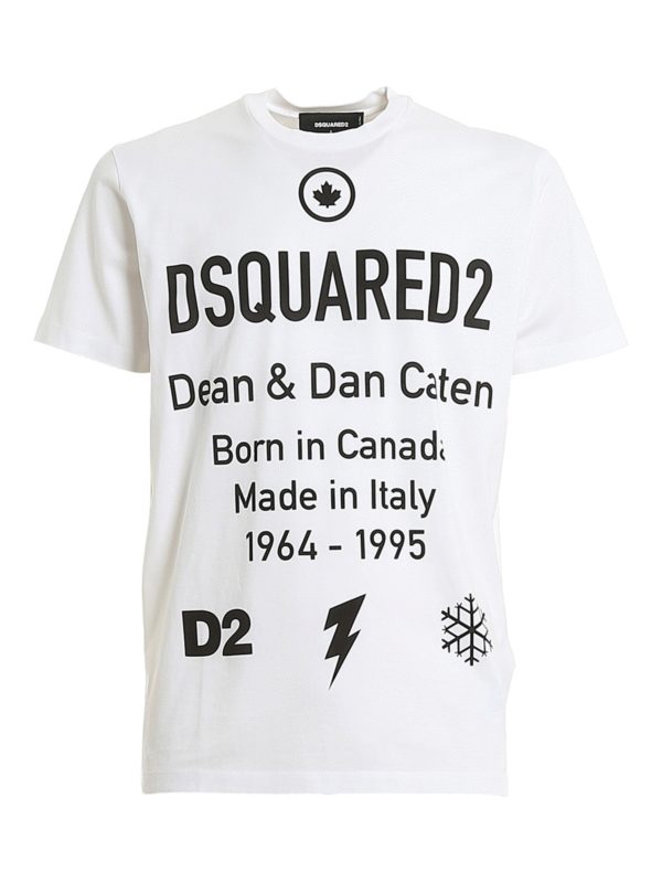 Dean \u0026 Dan Caten print cotton T-shirt 