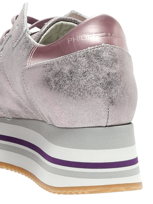 lilac platform sneakers