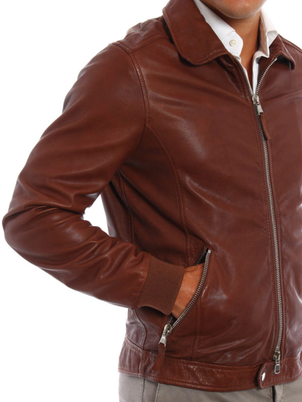eleventy leather jacket