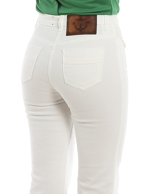 ELISABETTA FRANCHI buy online Boot leg white jeans