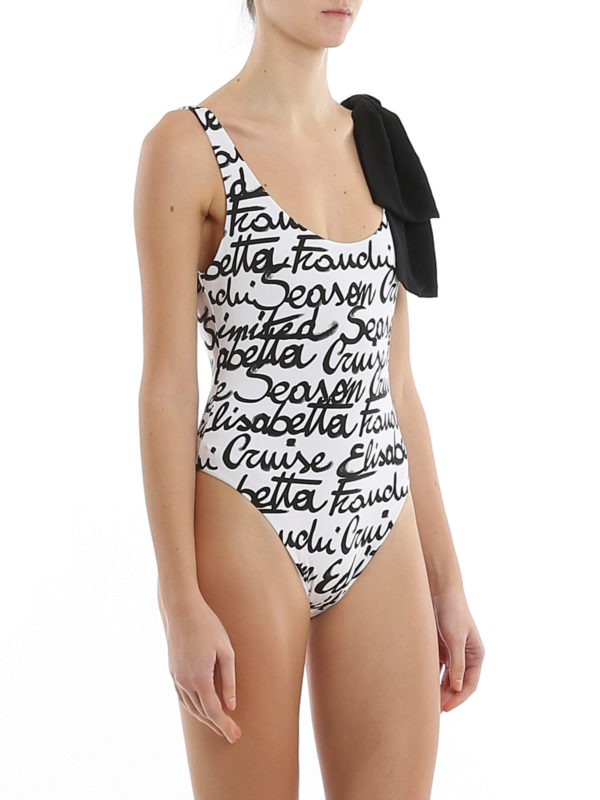 ELISABETTA FRANCHI: one-piece online - Bow detailed one-piece swimsuit