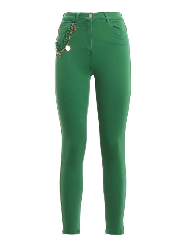 waist superskinny emerald green jeans 