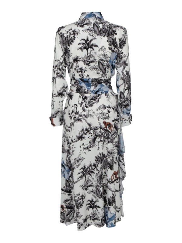 silk shirt dress white