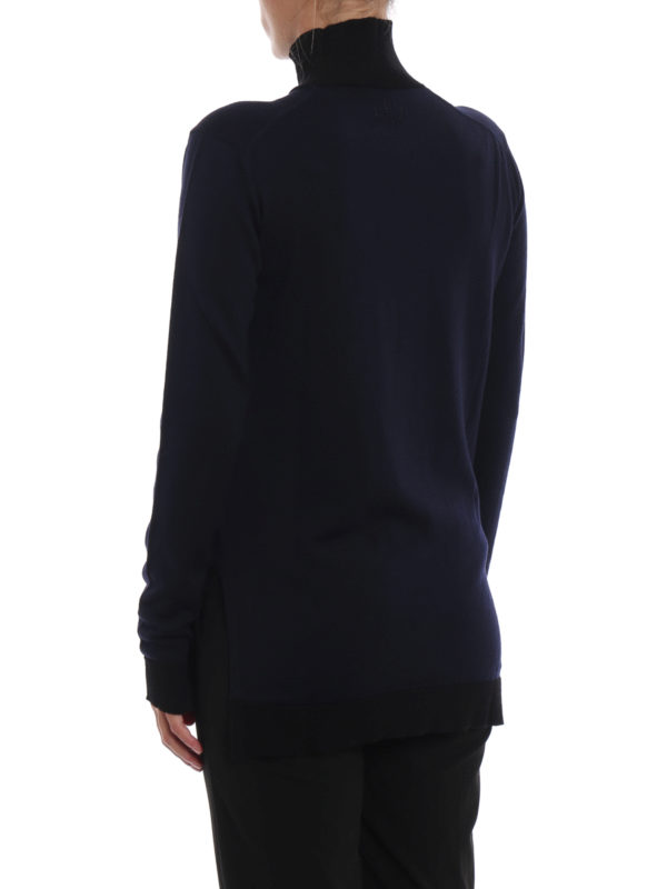 Elva navy black turtle neck sweater 