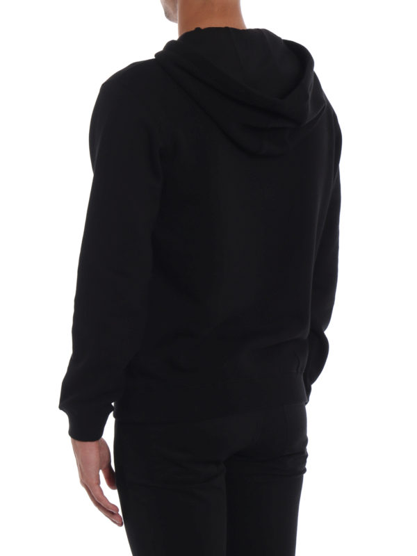 versace suede hoodie