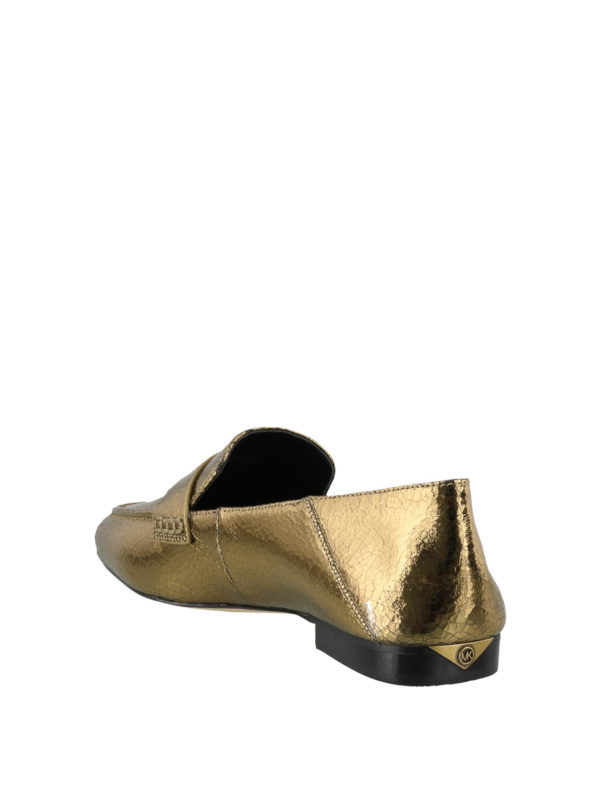 emory crackled metallic leather loafer