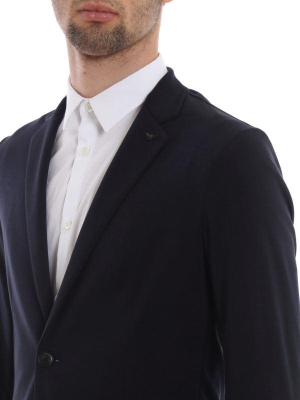 بلیزر Emporio Armani - Dark blue cotton 