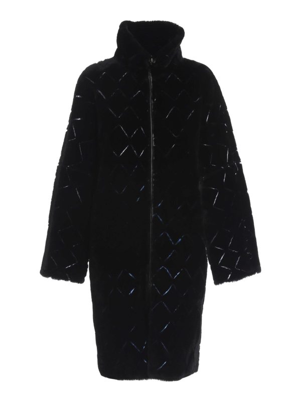 Fur & Shearling Coats Emporio Armani - Leather and shearling reversible coat  - 9NL05P92P11999
