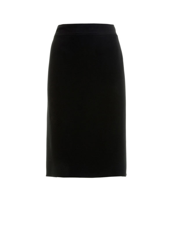 Knee length skirts & Midi Emporio Armani - Silk blend classic sheath ...