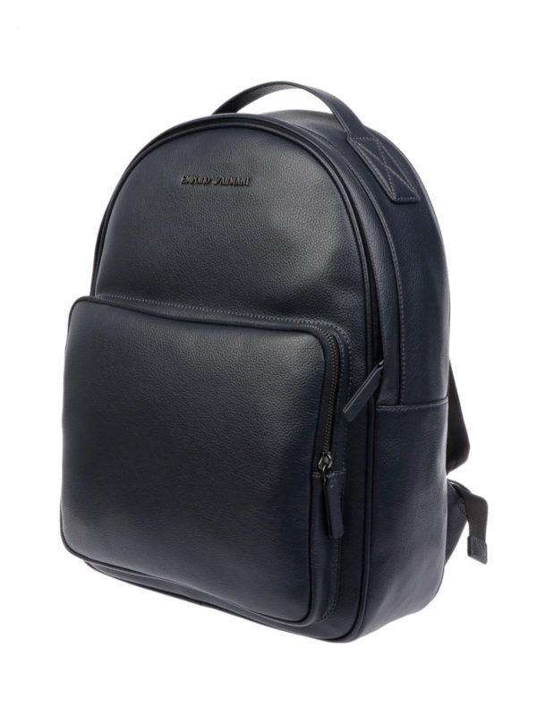 armani backpack leather