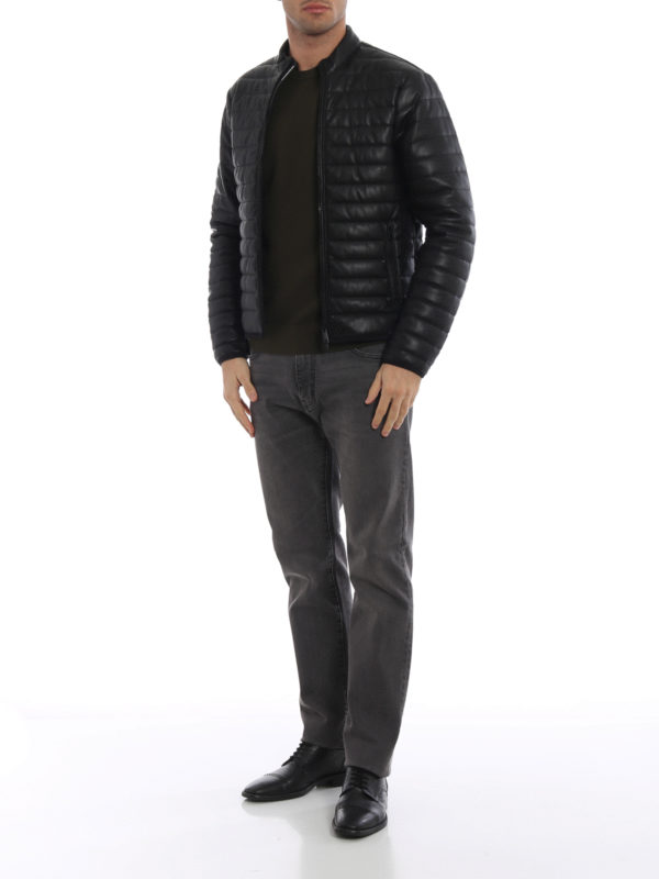armani faux leather jacket