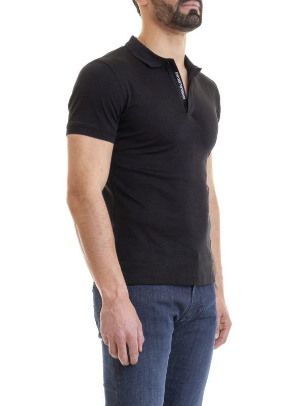 armani zip polo shirt