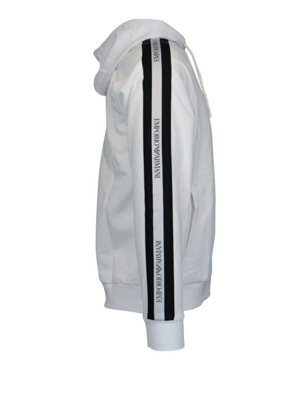 emporio armani tape hoodie