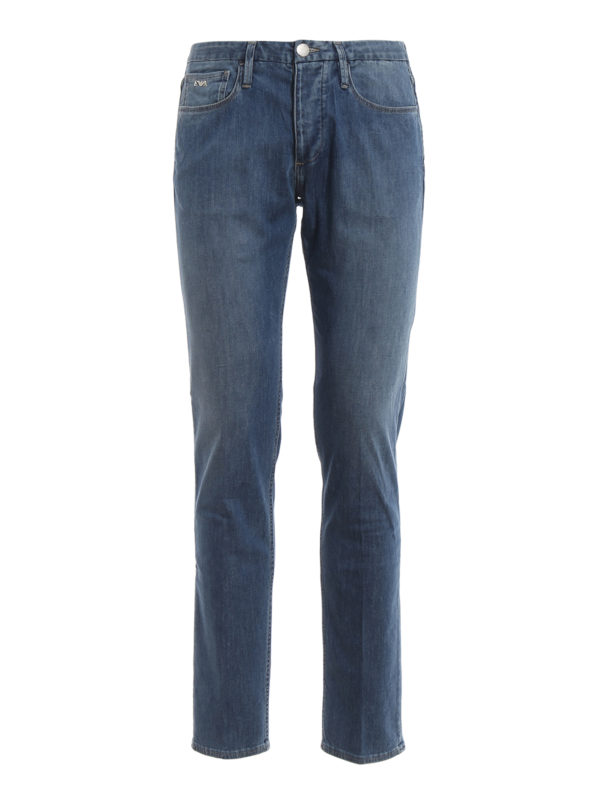 mens armani straight leg jeans