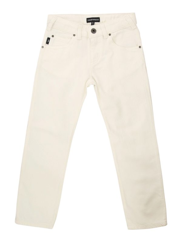 armani white trousers