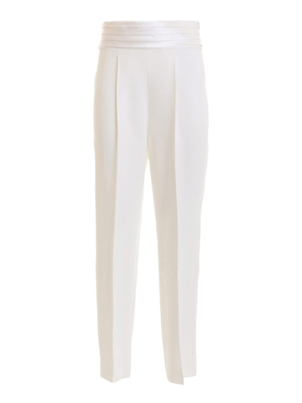 white tuxedo trousers