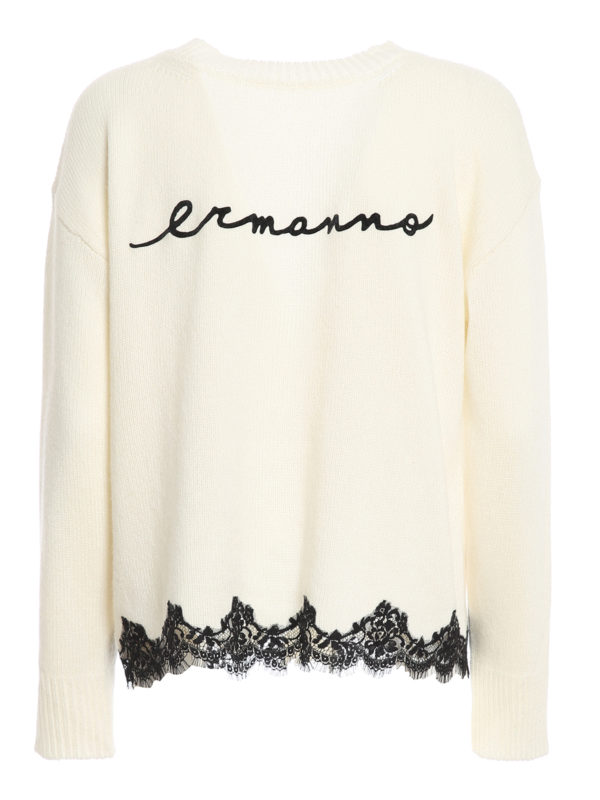 lace trim cardigan
