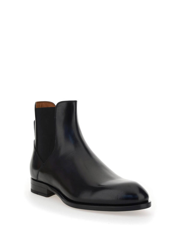 Ankle boots Ermenegildo Zegna - Smooth leather Chelsea boots ...