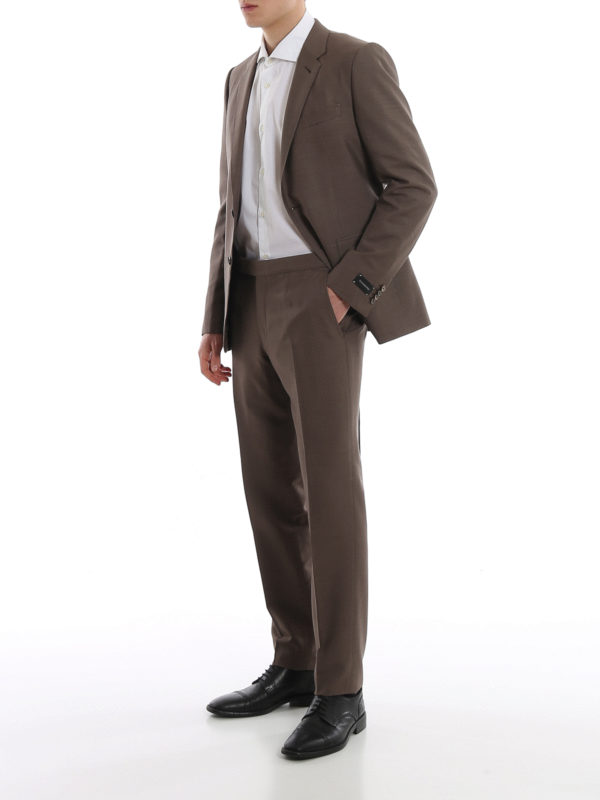 zegna brown suit