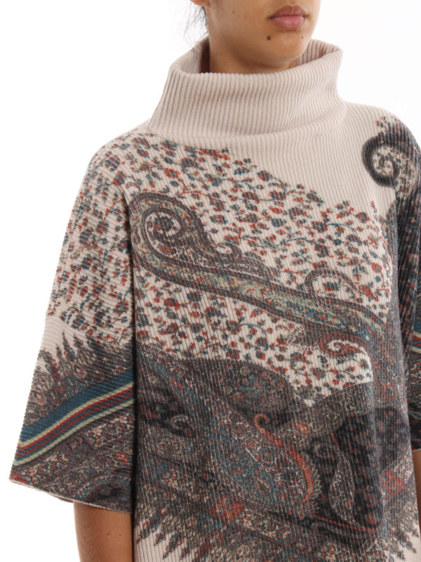 cashmere turtleneck poncho 