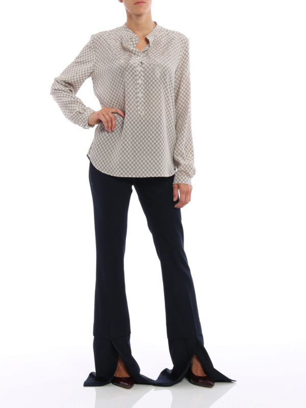 Eva patterned silk blouse 