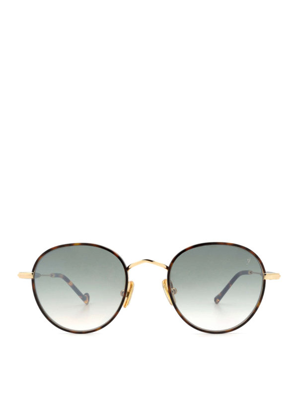 EYEPETIZER: sunglasses online - Cinq havana rounded ultralight sunglasses