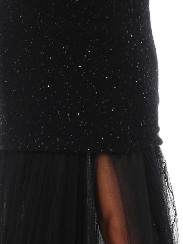 FABIANA FILIPPI buy online Removable tulle skirt wool dress