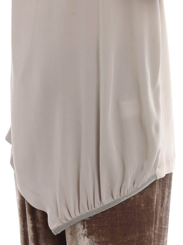 FABIANA FILIPPI buy online Silk and cotton asymmetric blouse