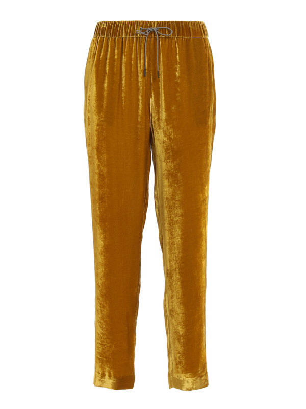 FABIANA FILIPPI: casual trousers - Soft velvet trousers