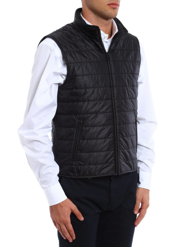Knitted wool jacket with inner vest 