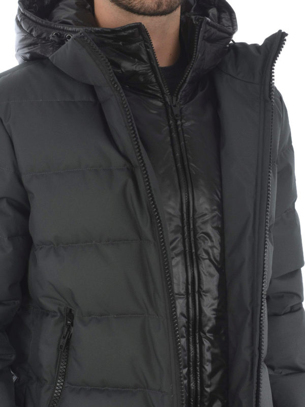 charcoal puffer coat