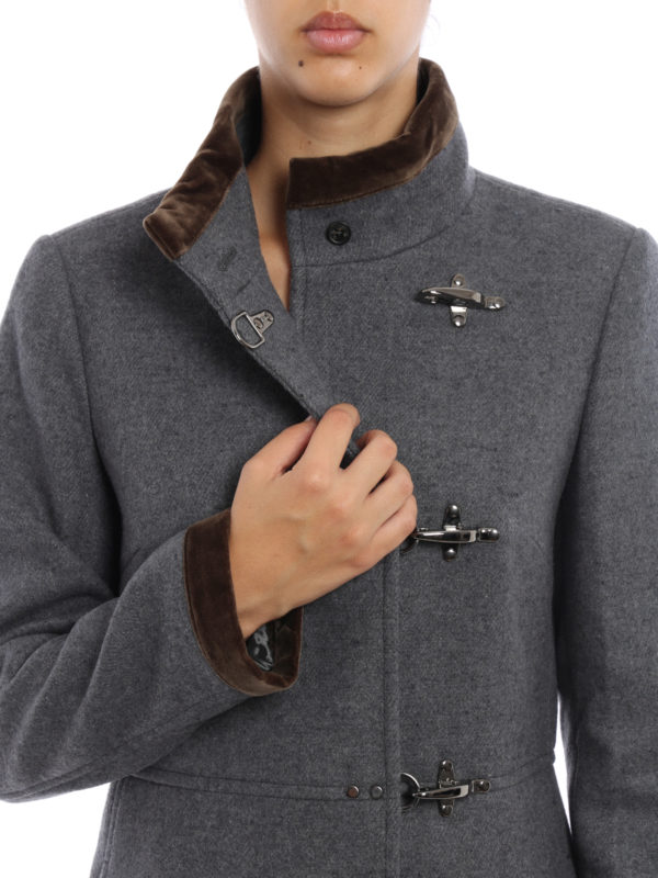 Virginia velvet trimmed coat 