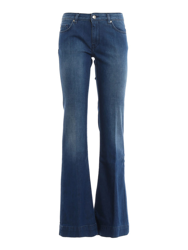 FAY: flared jeans - Flared denim jeans