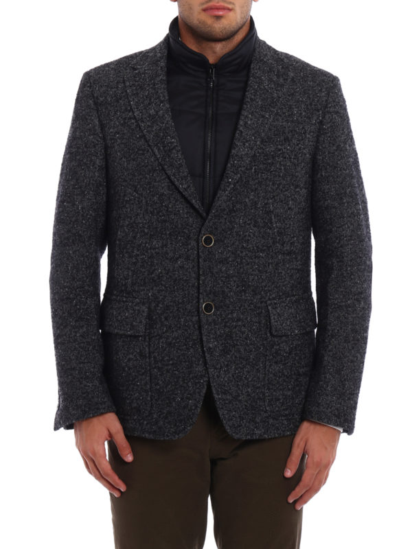 Casual jackets Fay - Knickerbocker wool Double Jacket - NHM75331190OMXB212