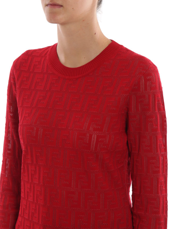 fendi red jumper