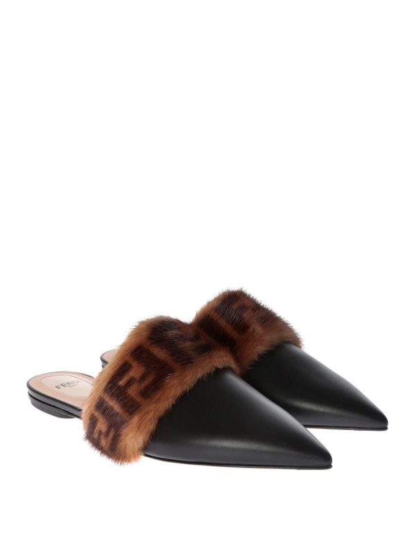 fendi fur mules