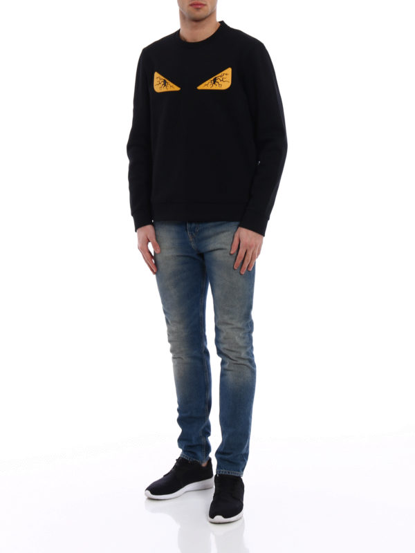 Paradoks forbedre Præfiks Sweatshirts & Sweaters Fendi - Bugs Tired Eyes black sweatshirt -  FY0829A28TF0748