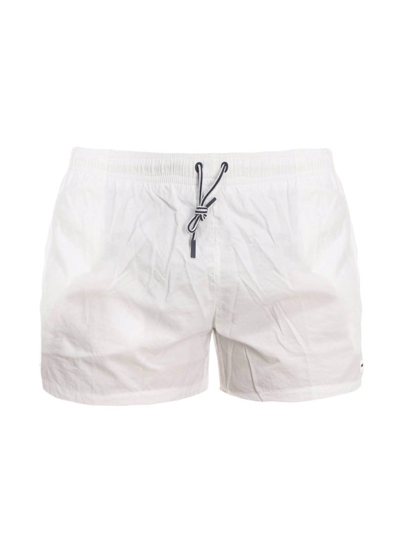 plain white swim trunks