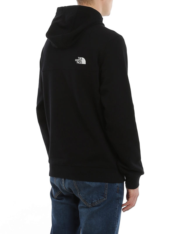 north face sweater black